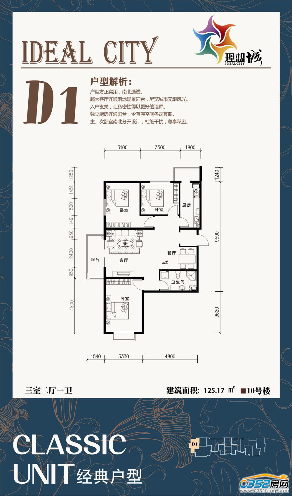 北馨理想城户型图_房型图_北馨理想城户型图大全-0352