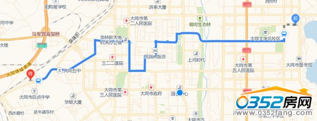 38路公交上行路线