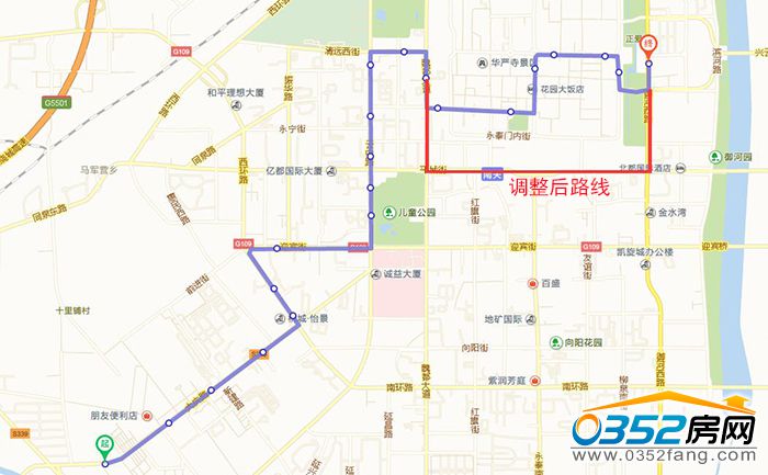 27路公交车调整路线图