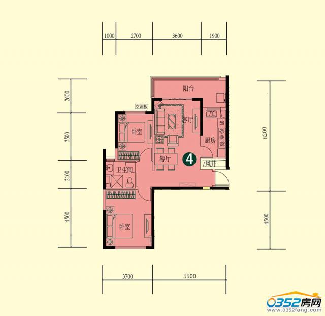 恒大绿洲户型图-0352房网手机版!