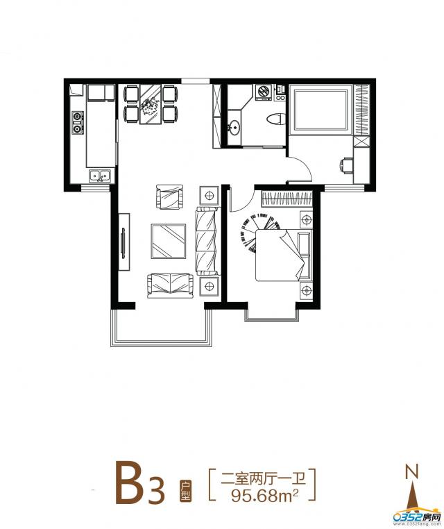 恒安首席户型图-0352房网手机版!