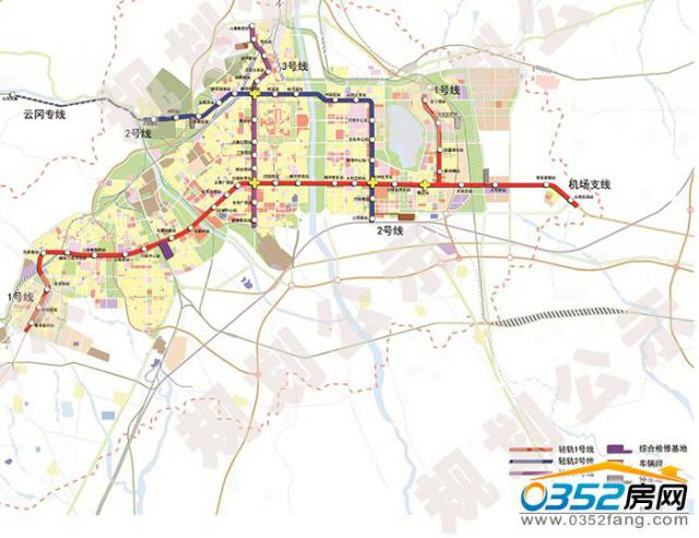 大同轻轨远景建设分三步走 近期建设1,2号线