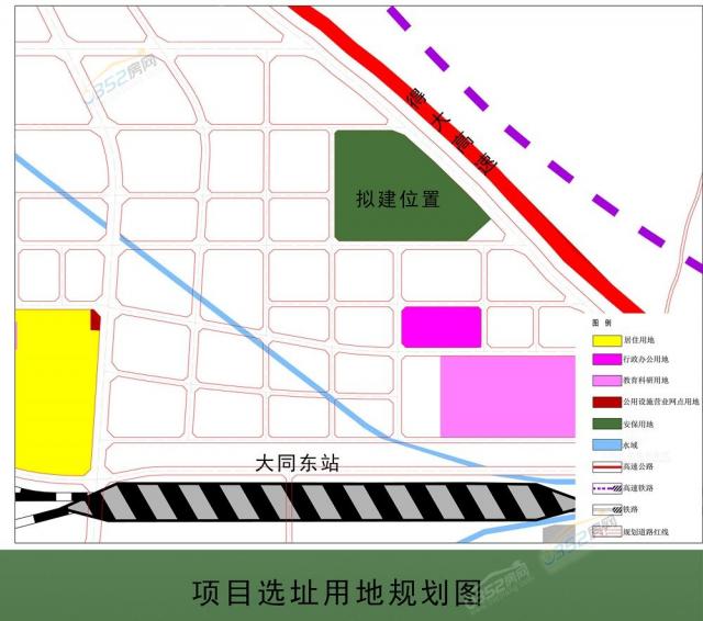 项目选址用地规划图