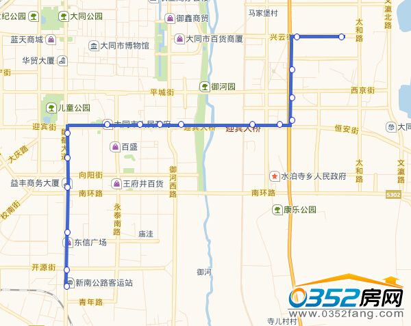 大同公交62路线路图图片